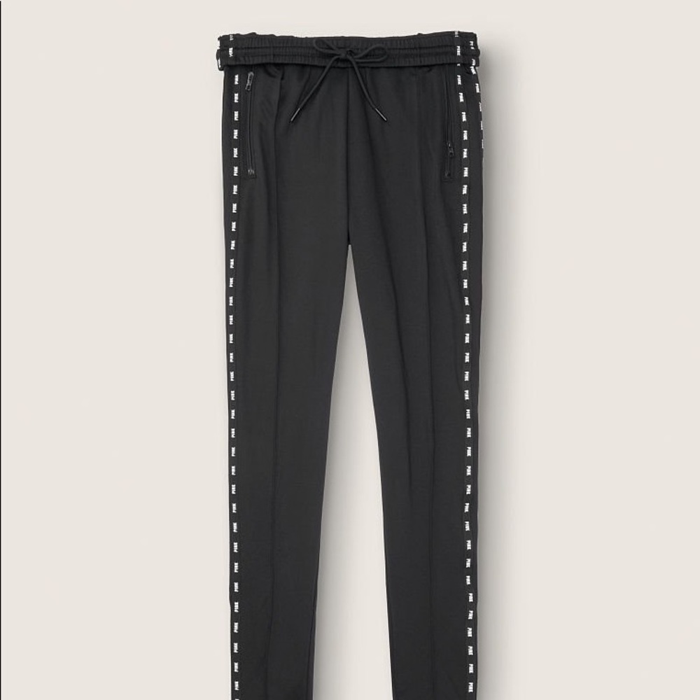 Pink Victoria secret black joggers